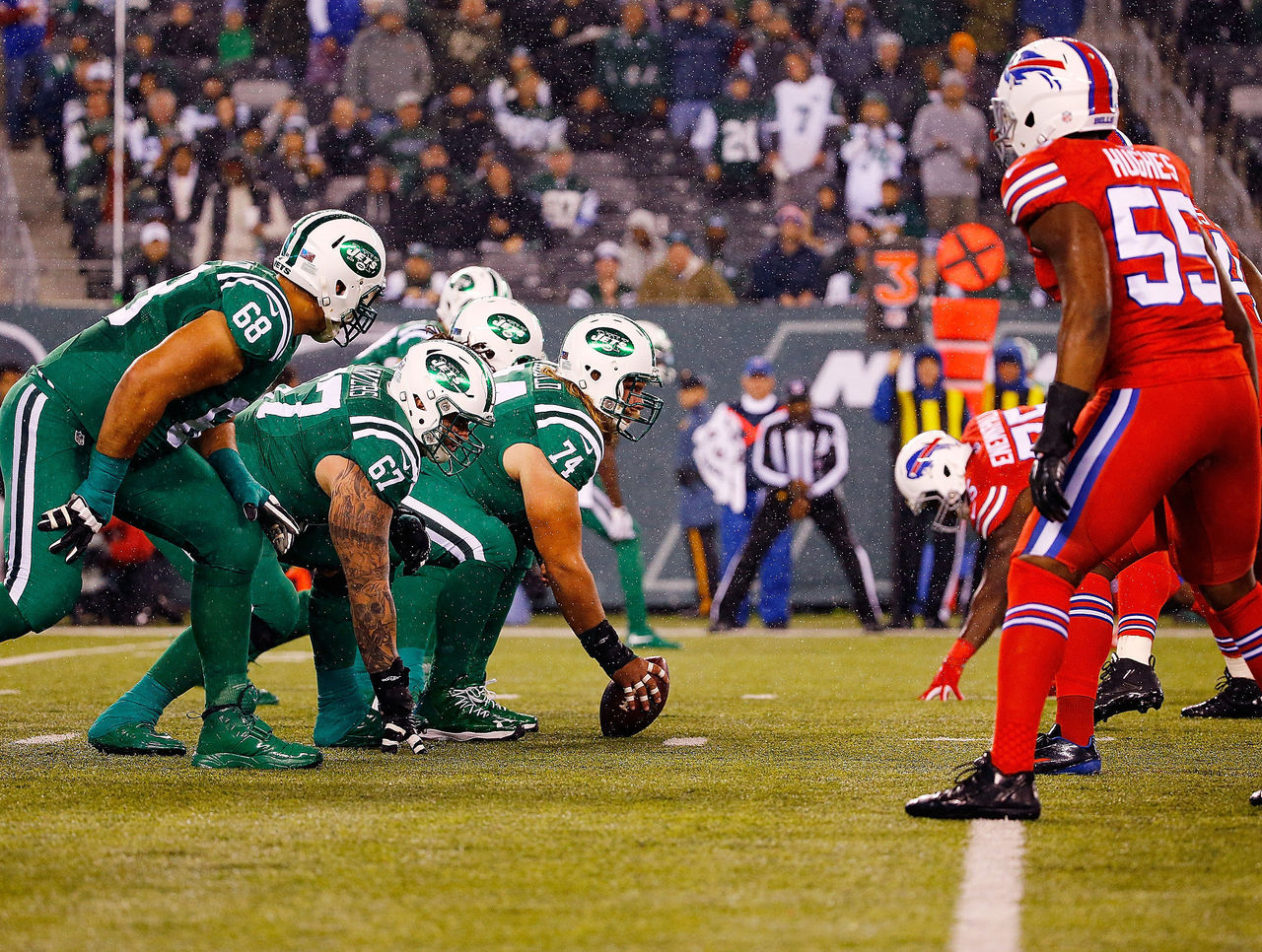 PHOTOS Bills, Jets debut 'Color Rush' uniforms on Thursday Night