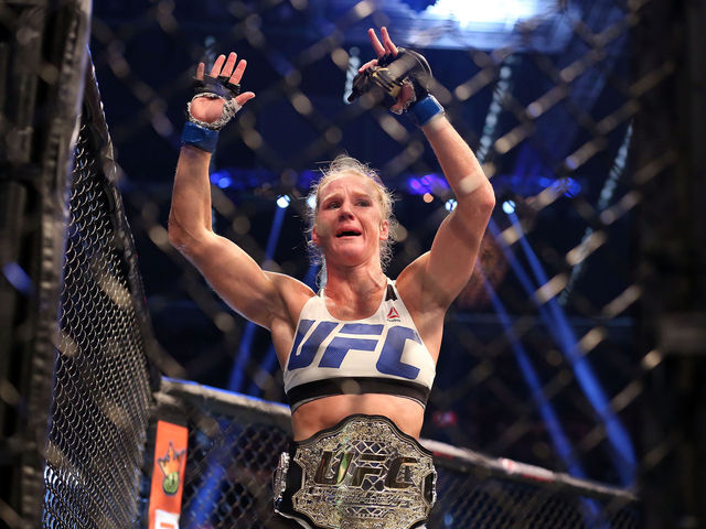 Holly Holm congratulates Amy Schumer on UFC victory