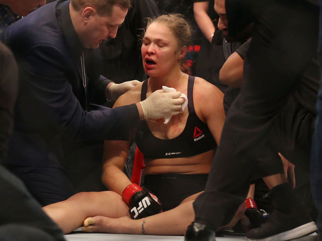 Report: Rousey given 6-month medical suspension after loss to Holm