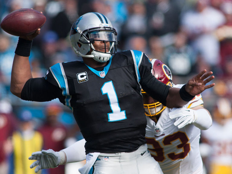 Cam Newton throws 4 first-half TDs vs. Redskins | theScore.com