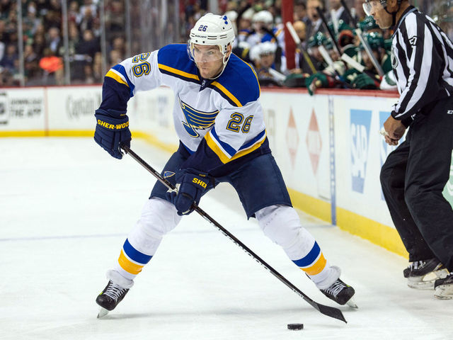 Blues' Stastny set to return sporting wicked scar