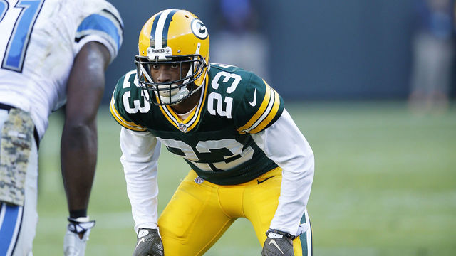 Watch: Packers' Randall throws up Bryant's 'X' after scoring pick-6 off Prescott