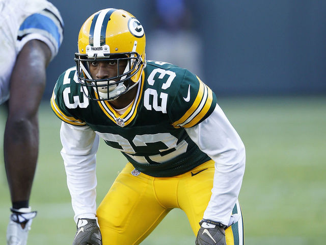 Watch: Packers' Randall throws up Bryant's 'X' after scoring pick-6 off Prescott