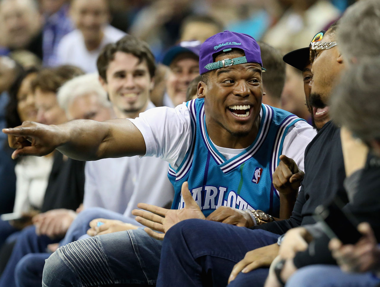 Cam Newton wears T-shirt of him and his son dabbing together