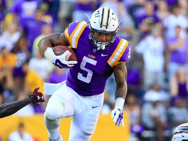 Watch: LSU running back Guice squats 650 pounds
