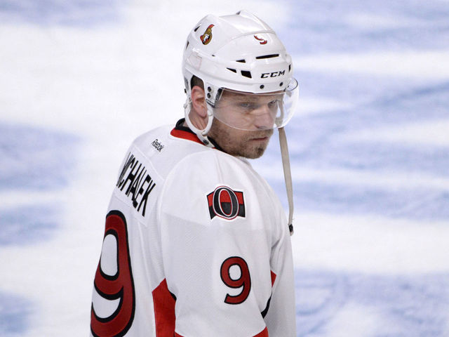 Senators' Michalek out indefinitely with fractured finger