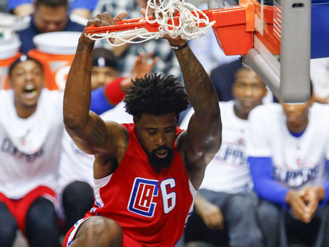 VIDEO: DeAndre Jordan blasts through Monroe for thunderous dunk