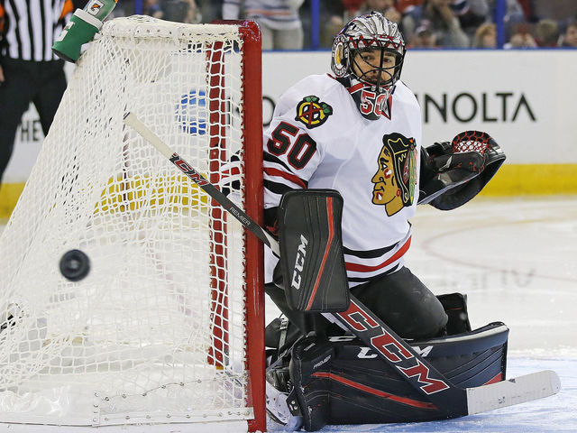 Crawford not traveling with Blackhawks, considered day to day