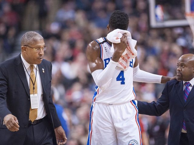 76ers' Noel sidelined vs. Bulls with eye abrasion
