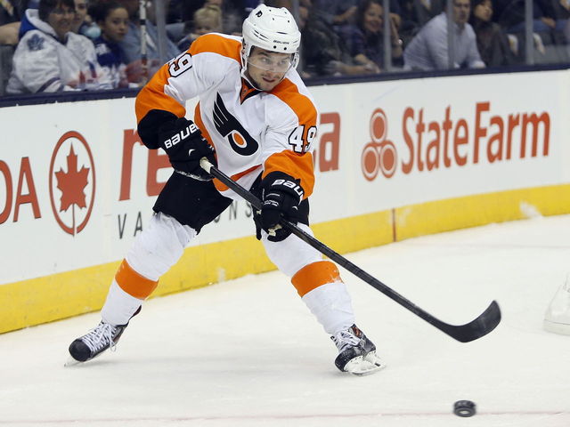 Flyers' Laughton, Manning out weeks due to injury