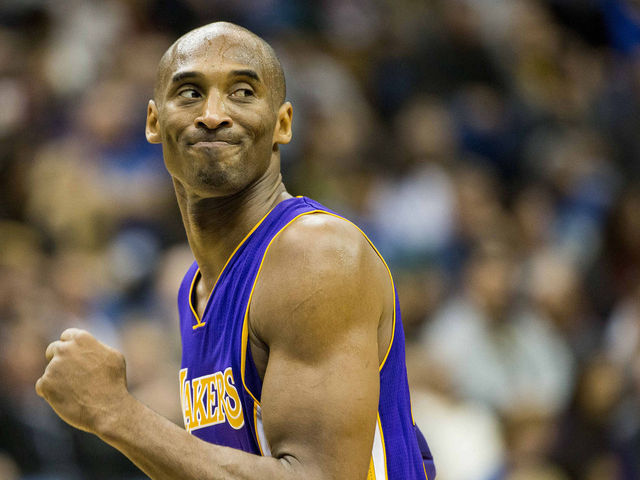 VIDEO: Kobe pump fakes, drops one over the backboard
