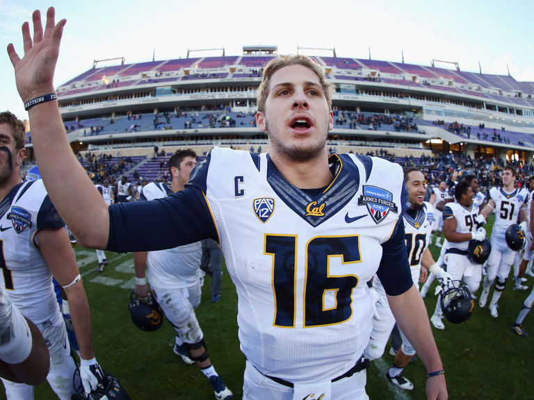 Jared Goff's hand size much debated at combine | theScore.com