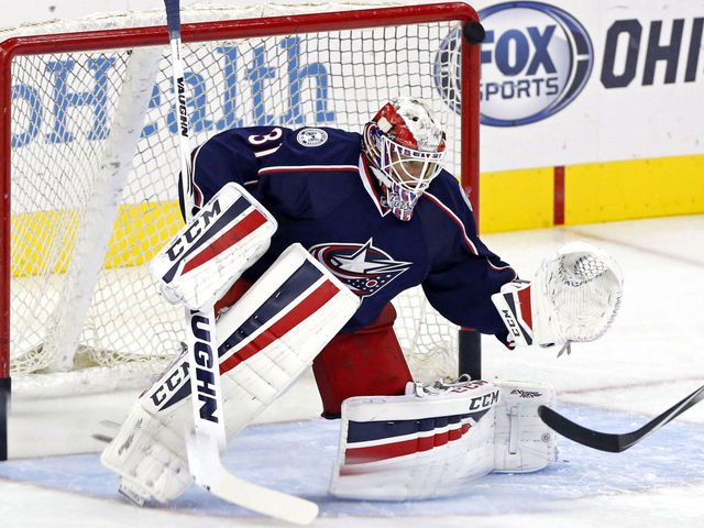 Blue Jackets' Forsberg picks up 1st NHL win after 4 minutes of work