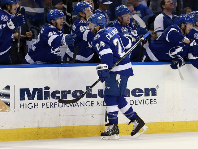Watch: Callahan's deflection gives Lightning lead 27 seconds into Game 4