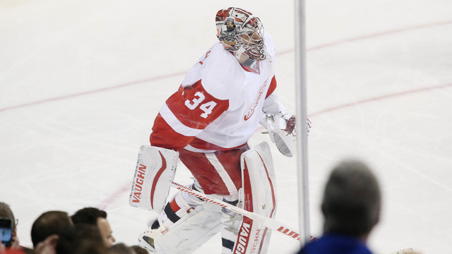 Red Wings' Mrazek earns 7th career shutout vs. Devils