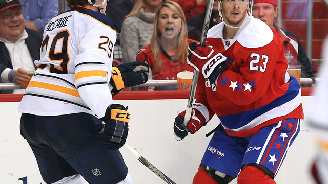 Capitals' Sill will have hearing for boarding Bruins' McQuaid