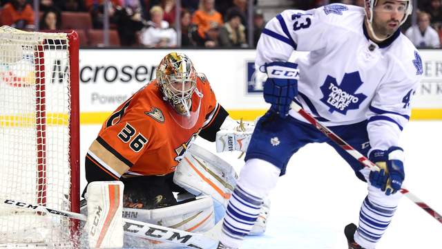 Ducks' Gibson day to day after collision with Leafs' Kadri