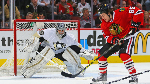 VIDEO: Fleury uses stick shaft to stone TVR