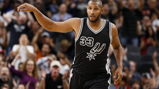 PHOTO: Diaw brews celebratory espresso after Spurs' win