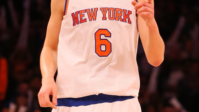 PHOTO: Worlds collide as crying Knicks fan meets Porzingis