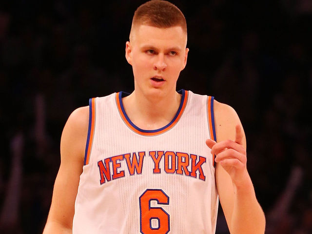 PHOTO: Worlds collide as crying Knicks fan meets Porzingis