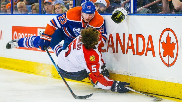 Oilers' Hendricks to have hearing after hit on Panthers' Ekblad