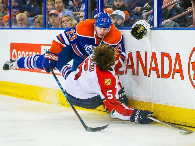 Oilers' Hendricks suspended 3 games for hit on Panthers' Ekblad
