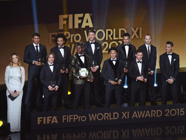 2015 FIFA World XI: Messi and Ronaldo star again; Pogba makes 1st appearance