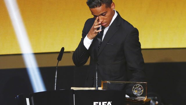 Riding his bike to victory: Wendell Lira wins FIFA Puskas Award for spinning bicycle kick