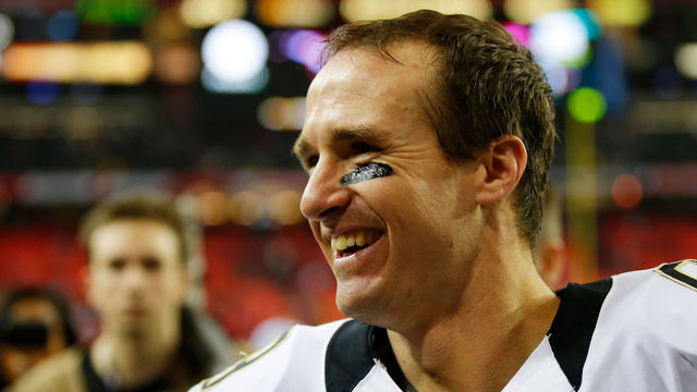 Brees surprises amputee teen QB with prosthetic leg