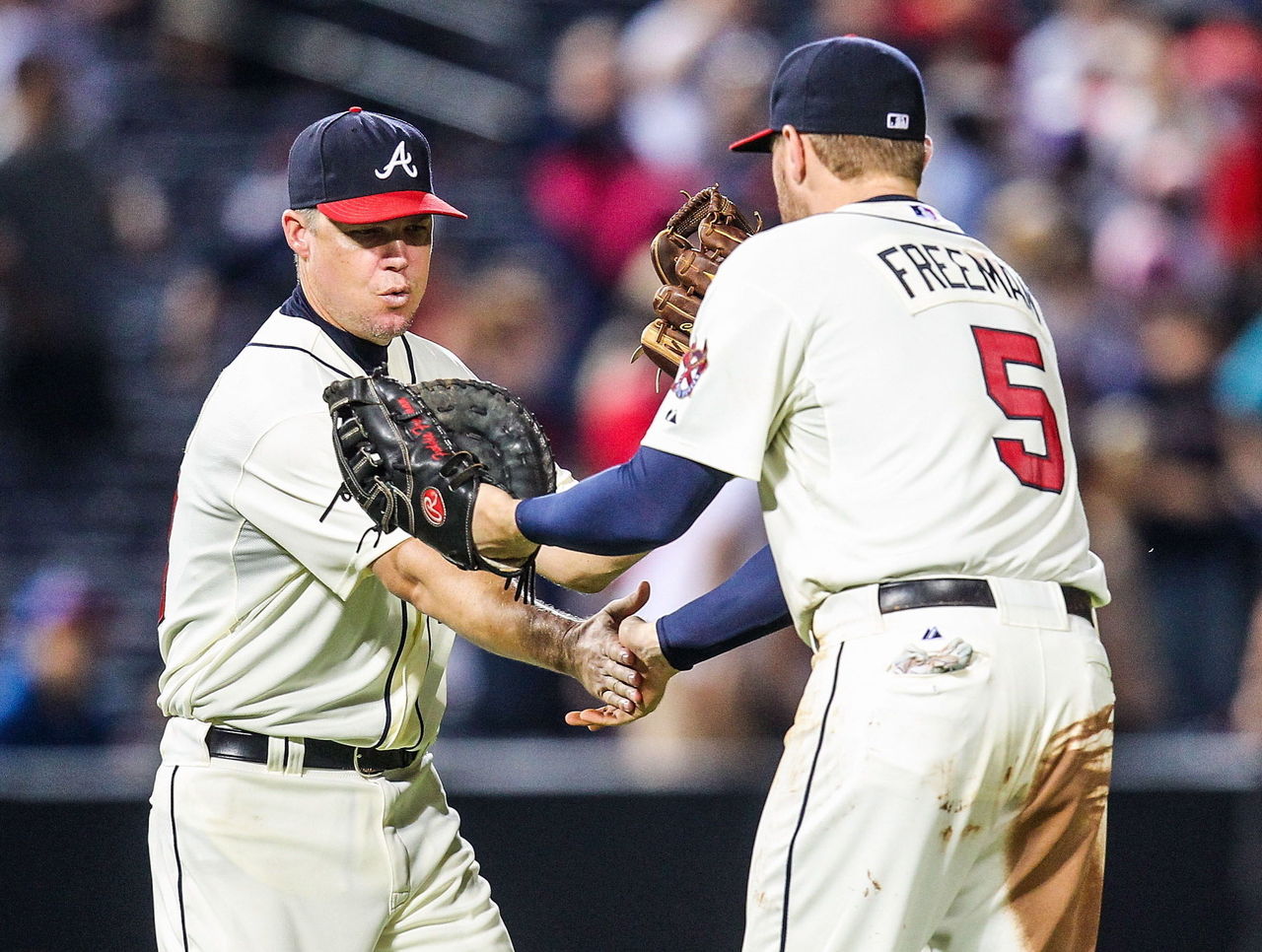 Chipper spots error on his Braves bobblehead