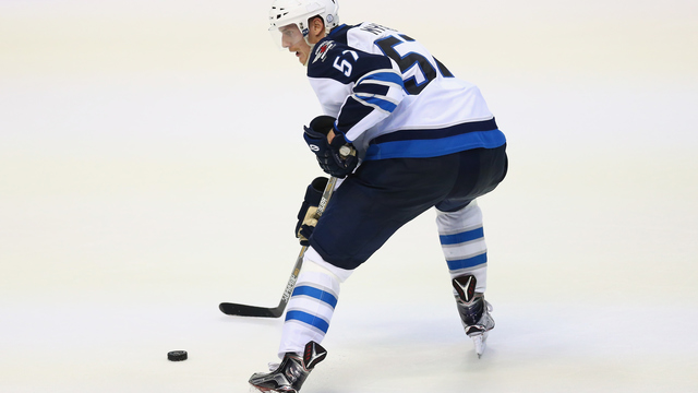 Jets' Myers fined for cross-checking Sharks' Wingels