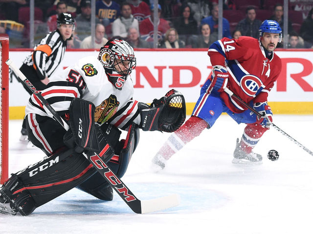 Crawford builds a wall as Quenneville moves to No. 2 on all-time wins list