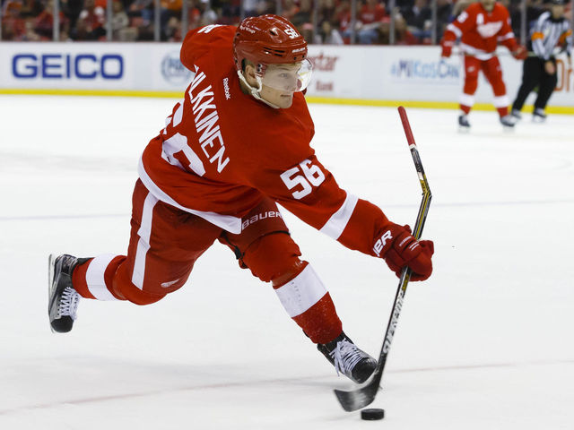 Red Wings' Pulkkinen to return Sunday after 18-game absence