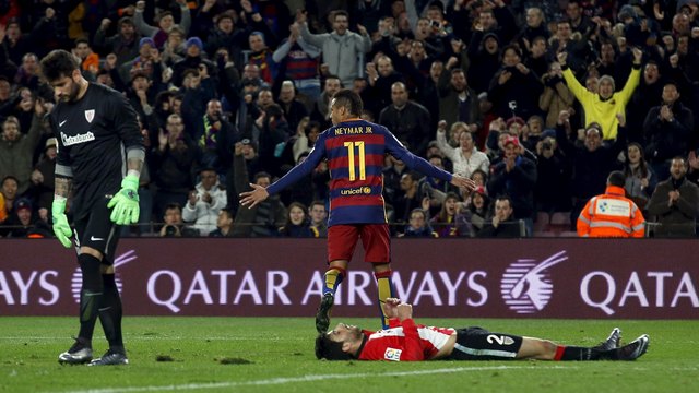 VIDEO: Neymar teases Athletic Bilbao before dishing assist to Rakitic