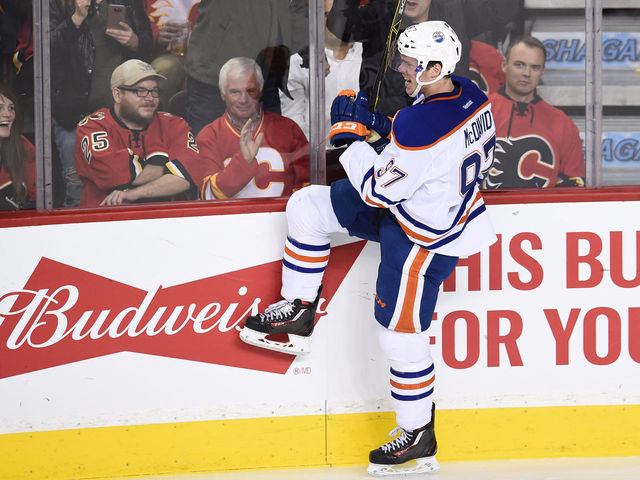 Watch: McDavid burns Flames again with breakaway beauty