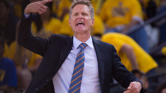 VIDEO: Steve Kerr nails half-court shot at Warriors shootaround