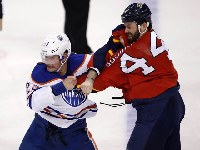 VIDEO: Hendricks gets physical with Gudbranson, as predicted