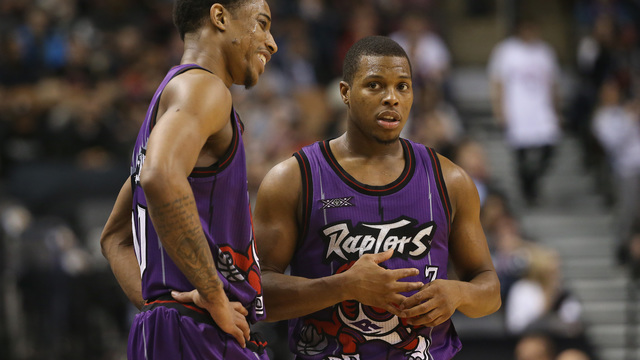 VIDEO: Raptors' DeRozan, Lowry continue comedy duo antics