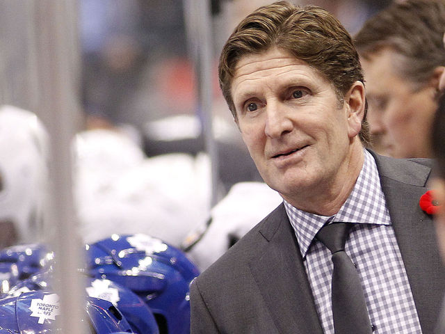 Babcock serves up rare one-liner at Maple Leafs practice