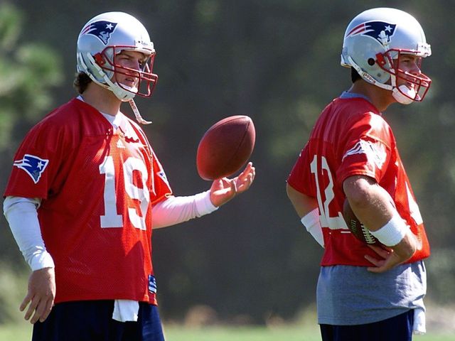 Tom Brady's 2001 backup QBs, Drew Bledsoe and Damon Huard, are