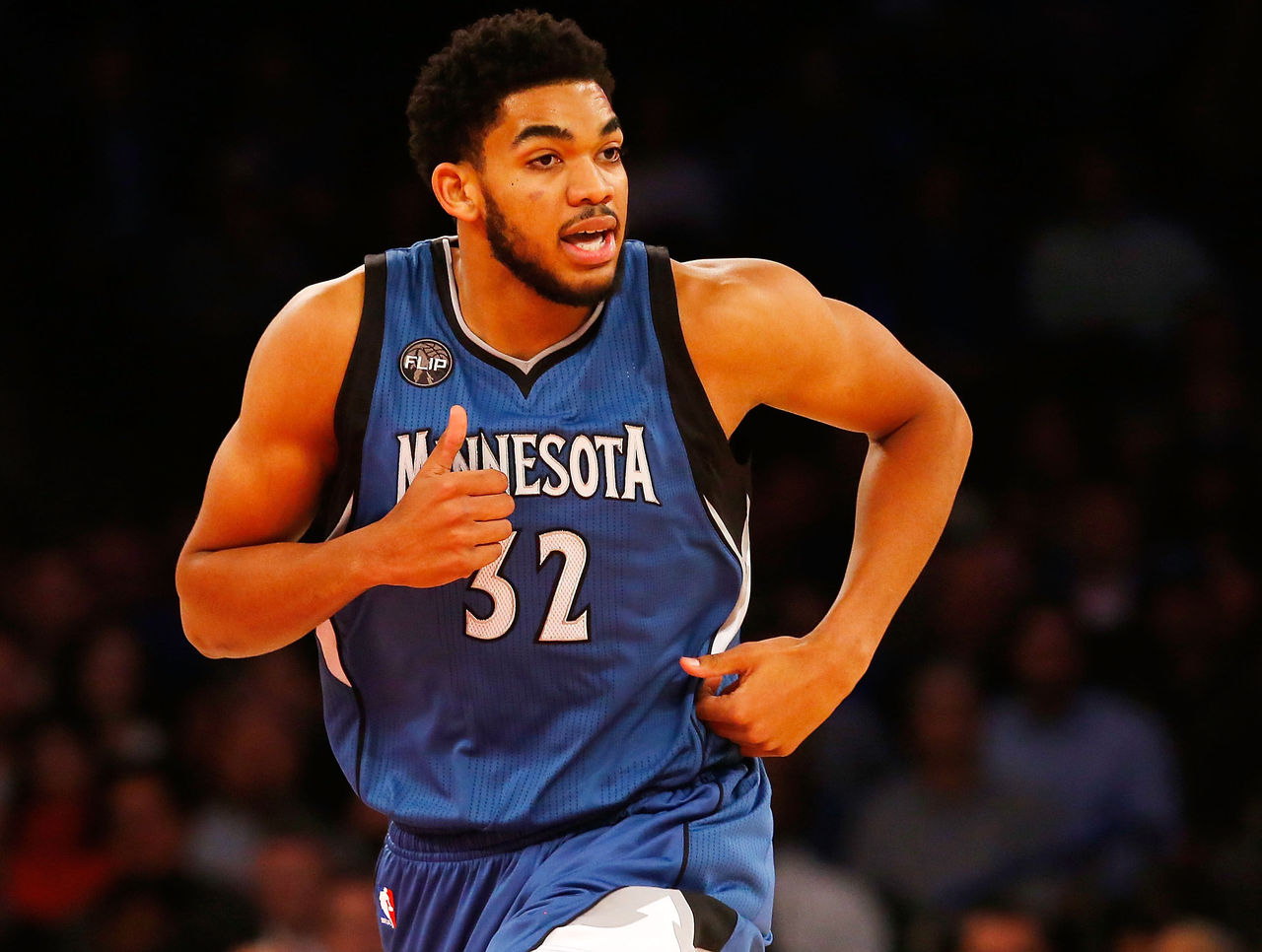 Video Karl Anthony Towns Asserts Himself With Rim Rocker