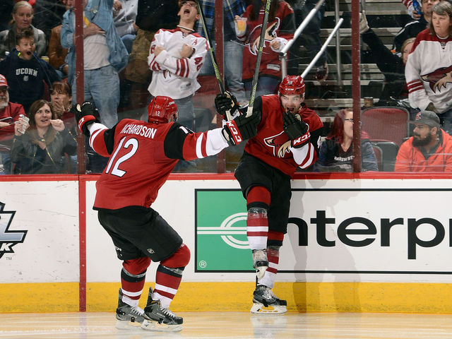 VIDEO: Coyotes' Martinook hauls in Doan's prayer for nasty goal