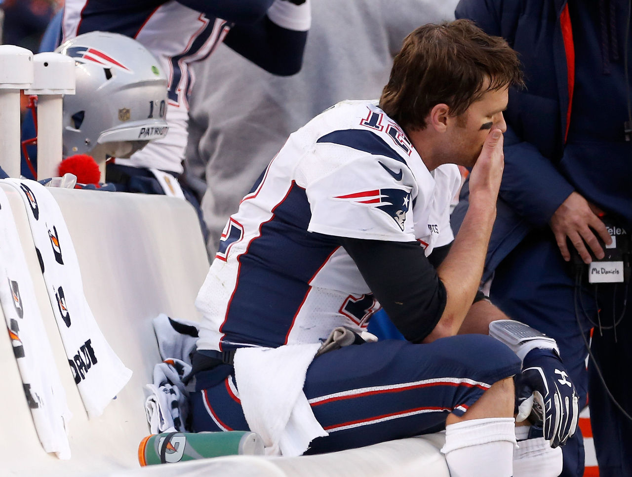 Tom Brady Appears to Be Protesting the NFL With Helmet-Sticker Removal