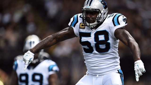 Look: Thomas Davis brought a sick Panthers-themed ride to camp