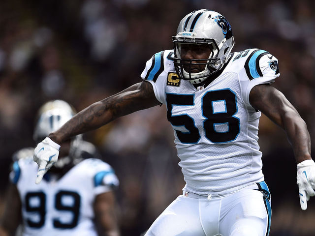 Look: Thomas Davis brought a sick Panthers-themed ride to camp