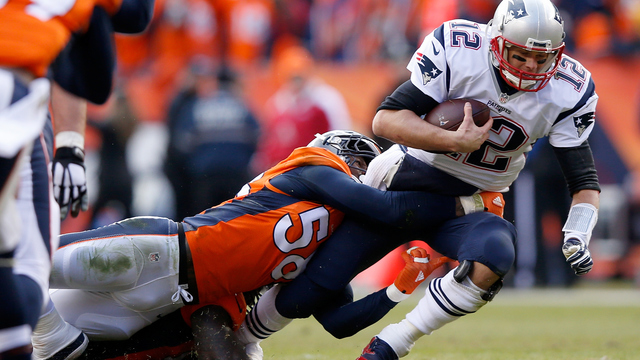 Broncos player on sacking Tom Brady: 'I tried to rub my nuts on his face'