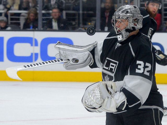 VIDEO: Jonathan Quick coolly hooks sure goal to safety