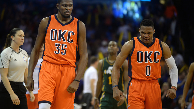 Durant, Westbrook dismiss Curry's guaranteed win comment