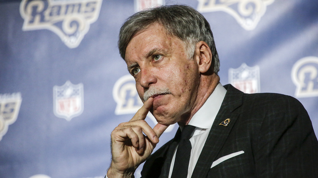 Watch: Rams' brass celebrates L.A. Super Bowl with terrible high-fives